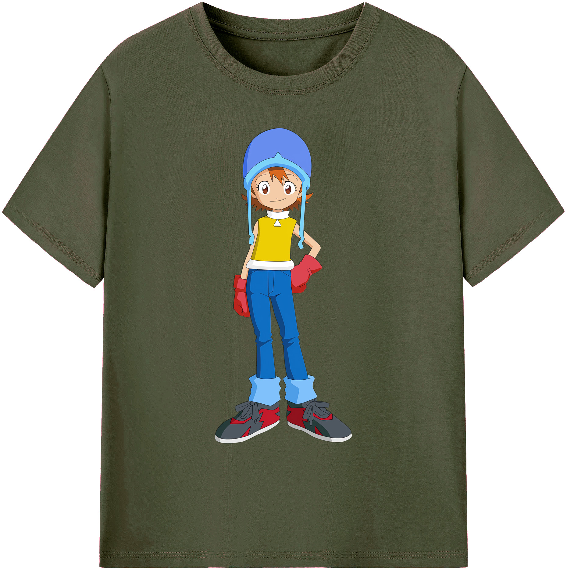 （画像用） Digimon デジタルモンスター/デジモン 綿100％ メンズ半袖Tシャツ｜肌触りやわらか＆通気性